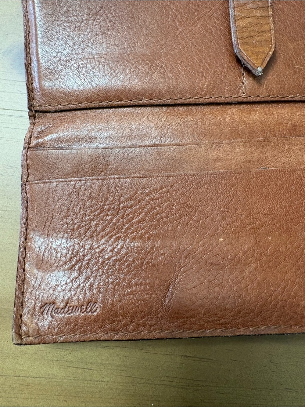 Madewell Leather Wallet - Medium Brown - Picture 5 of 9